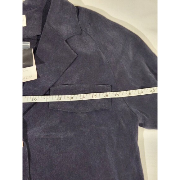 Laura Leigh NEW Women's 100% Silk Black Jacket Blazer Size 10 - Picture 7 of 13